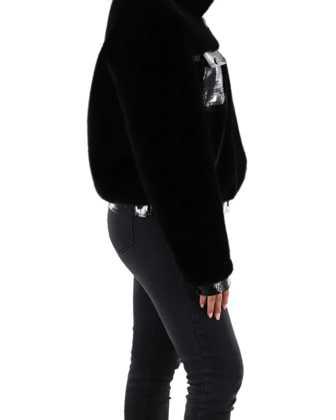 La Fiorentina - Faux Leather & Fur Jacket