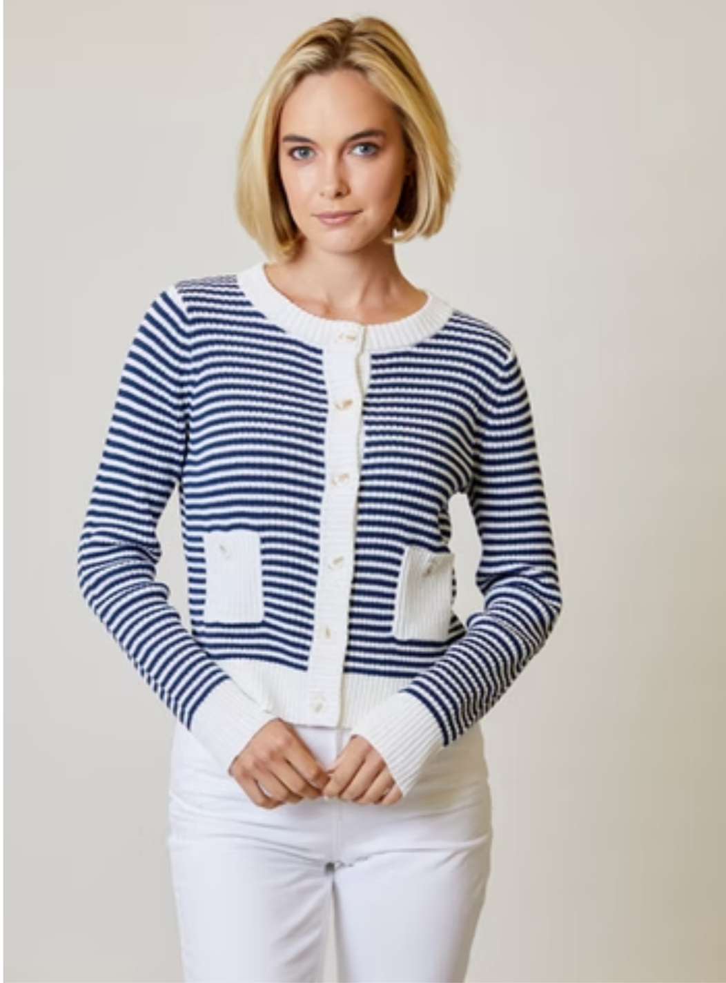Design History - Striped Sweater Cardigan