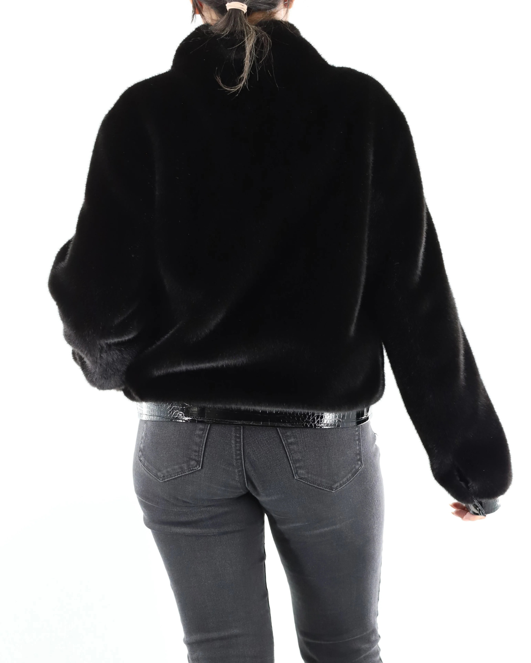 La Fiorentina - Faux Leather & Fur Jacket