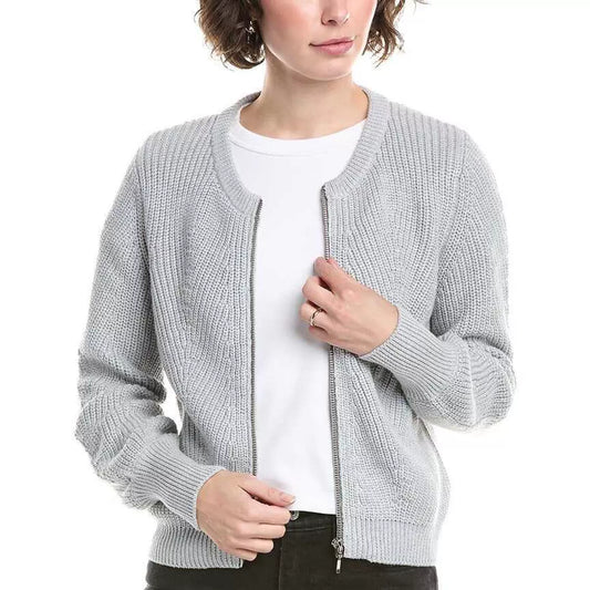 & ISLA - Zip Up Crew Cardigan