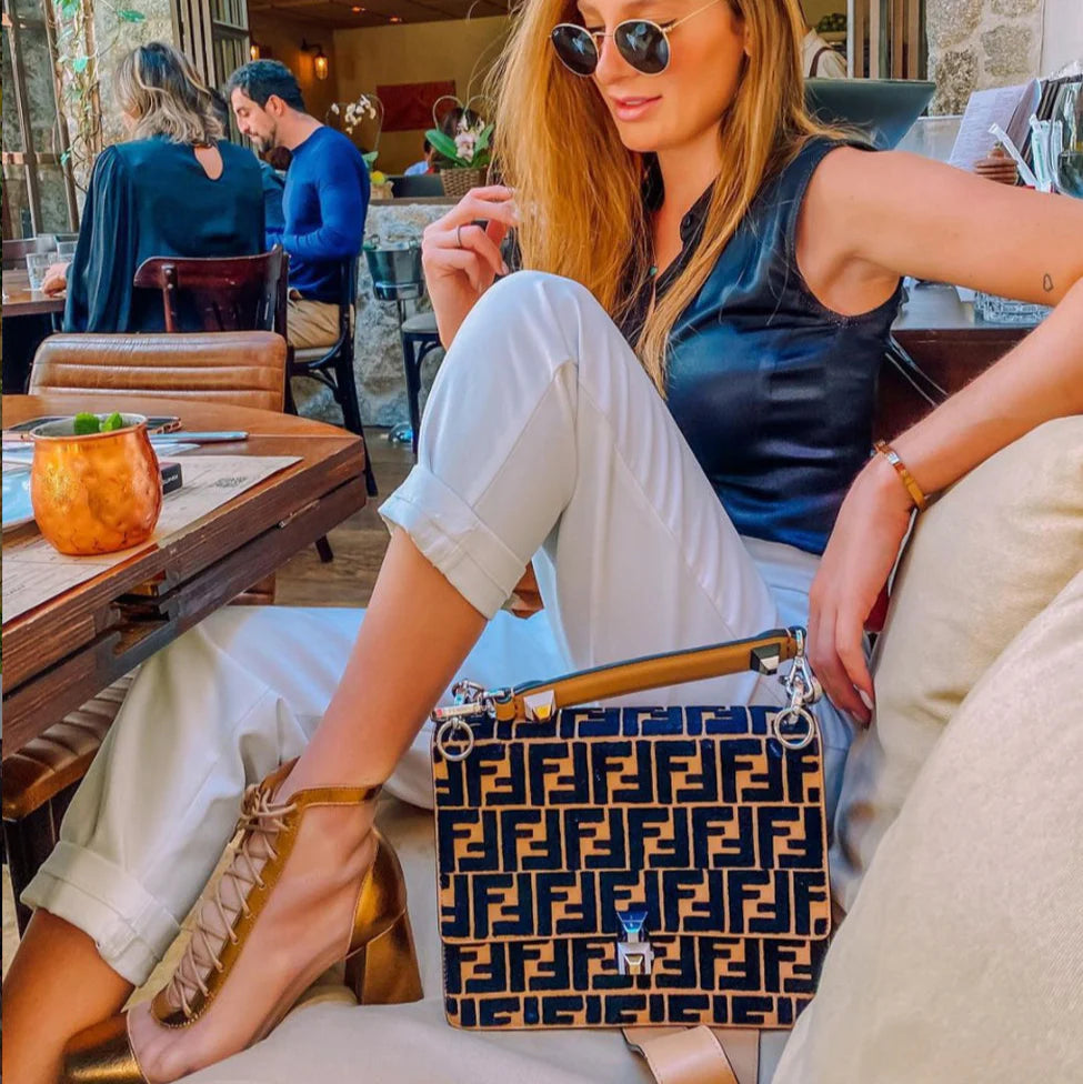 Juliana Heels - Giselle Sheer Gold Dipped Ankle Boot