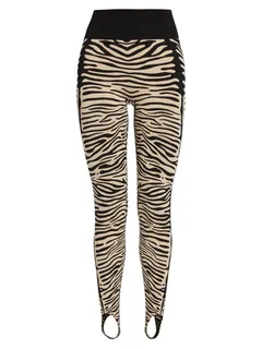 Wolford - Stirrup Zebra Print Leggings