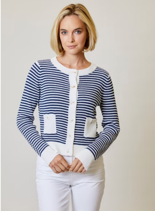 Design History - Striped Sweater Cardigan