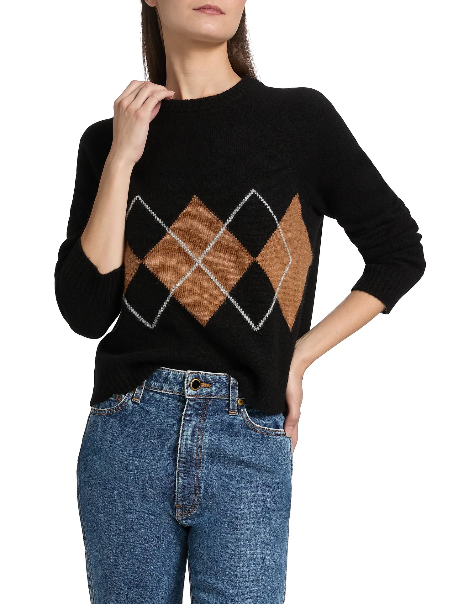 Argyle Cashmere Sweater